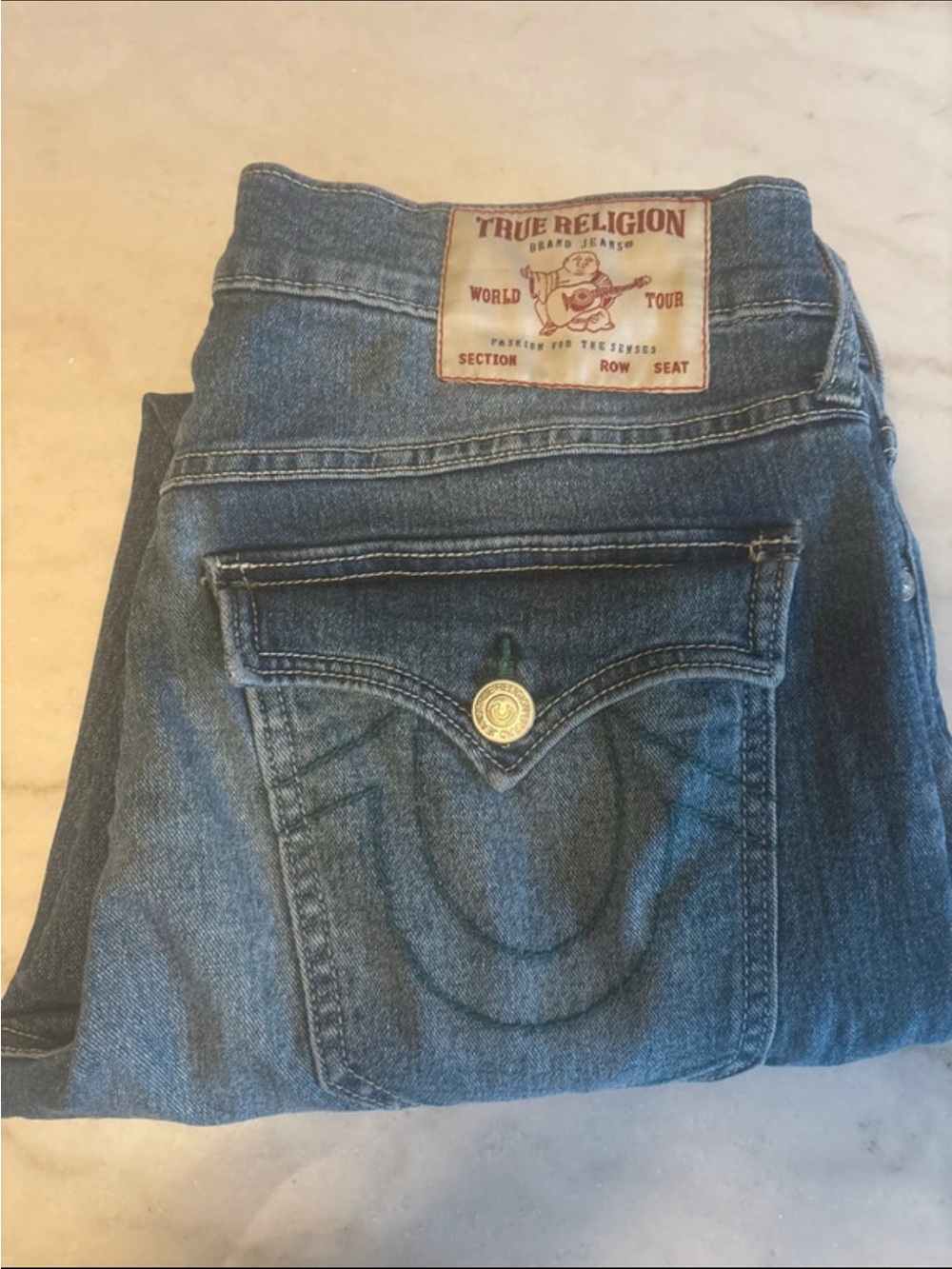 True Religion Women’s Medium Blue Bootcut Denim Jeans